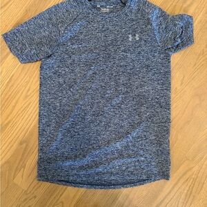 Under Armour Men's Blue Heather Shirt small